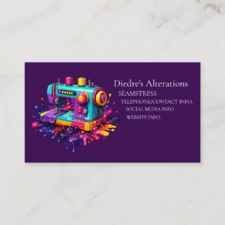 Cartão De Visita Seamstress Tailor Dressmaker Business Card