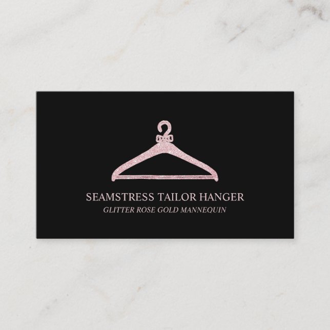 Cartão De Visita Seamstress Tailor Hanger (Frente)