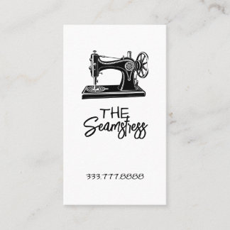 Cartão De Visita Seamstress Tailoring business card 
