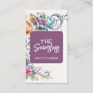 Cartão De Visita Seamstress Tailoring business card 