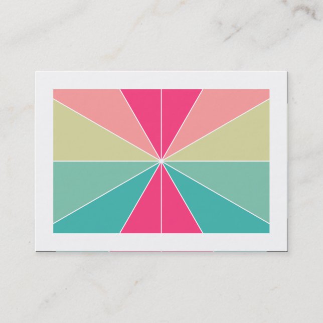 Cartão De Visita Segmentos de cor 01 (delimitados) (Frente)