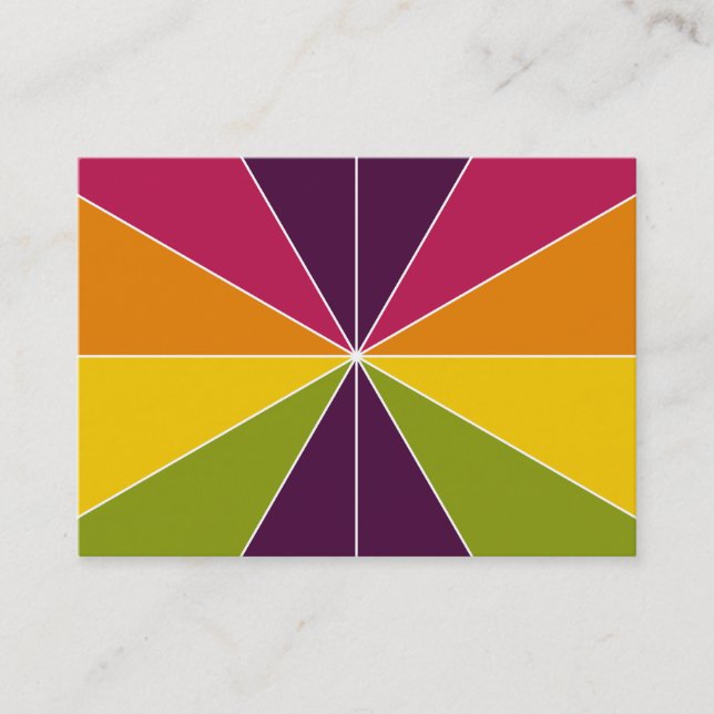 Cartão De Visita Segmentos de cor 02 (Frente)