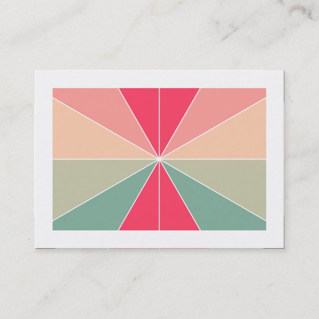 Cartão De Visita Segmentos de cor 03 (delimitados) (Frente)