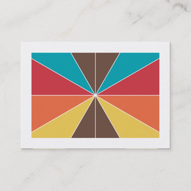 Cartão De Visita Segmentos de cor 05 (delimitados) (Frente)