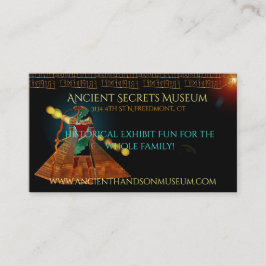 Cartão De Visita Segredos Antigos MUSEUM Egípcio THOTH 3D
