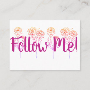 Cartão De Visita Seguir-me - Promoções Pessoais