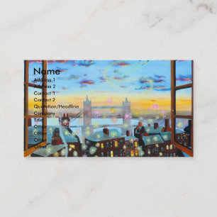 Cartão De Visita Segunda estrela à direita. Peter Pan inspirou a