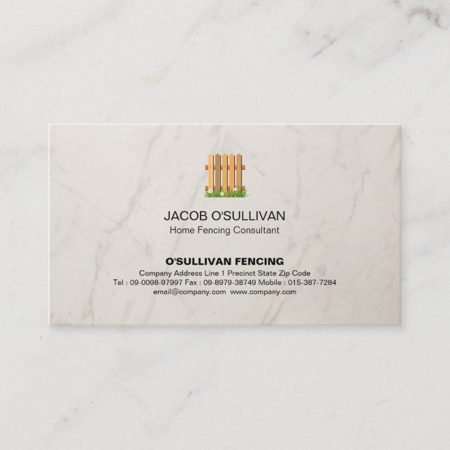 Cartão De Visita Segurança de vedação (Frente)