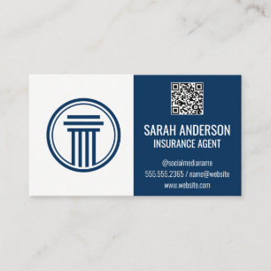 Cartão De Visita Seguro / Agente Código de verificação QR