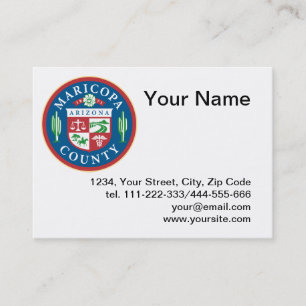 Cartão De Visita Selo de Maricopa County