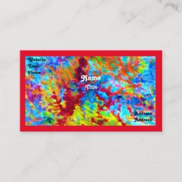 Cartão de visita selvagem colorido