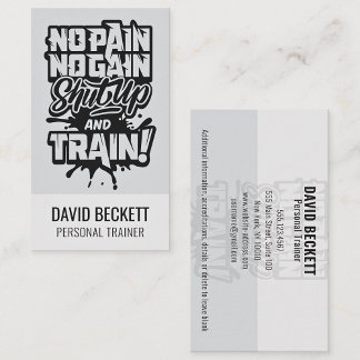 Cartão De Visita Sem Dor Sem Ganhar Malhação Treinador Personalizáv