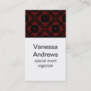 Cartão de visita sem esforço da beleza, vermelho