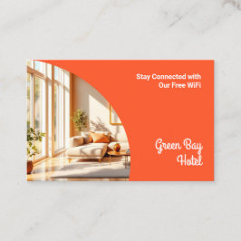 Cartão De Visita Senha de Convidado Wi-Fi para Internet