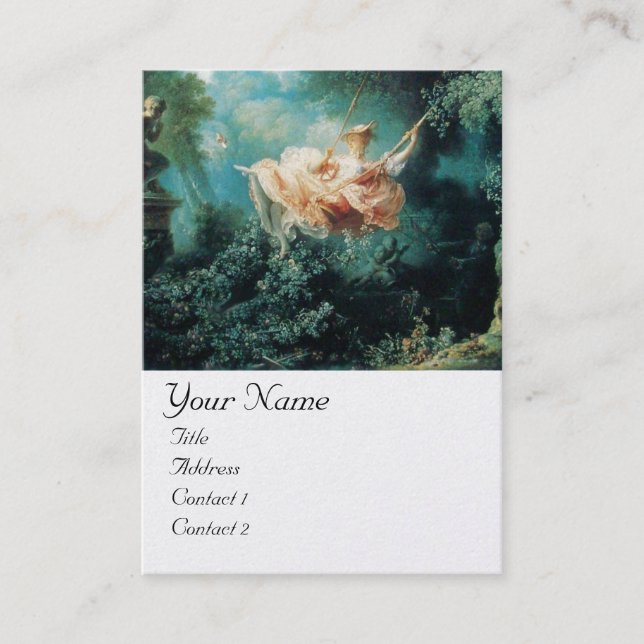 Cartão De Visita SENHORA AO ENGOLIR MONOGRAMA Pearl Branco Verde Ro (Frente)