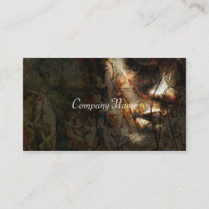 Cartão De Visita Senhora clássica do vintage da forma em barroco