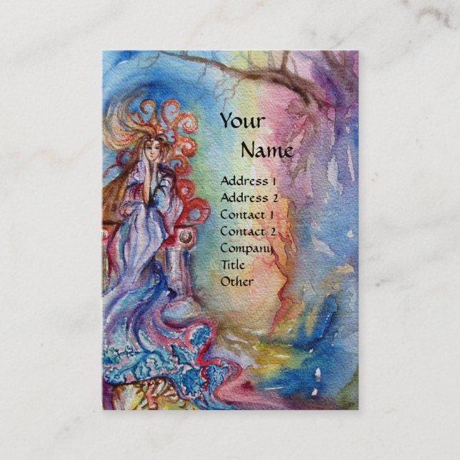 Cartão De Visita SENHORA DO LAGO, Mágica e Mistério (Frente)