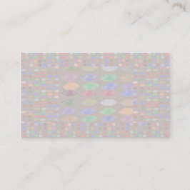 Cartão De Visita Senhorita Pakenham - teste padrão cura das pedras