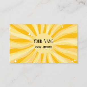 Cartão De Visita Sensação de sol personalizável