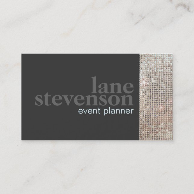 Cartão De Visita Sequências FAUX de Espontamento de Entretenimento  (Frente)