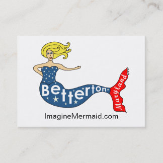 Cartão De Visita Sereia de Betterton em ImagineMermaid.com