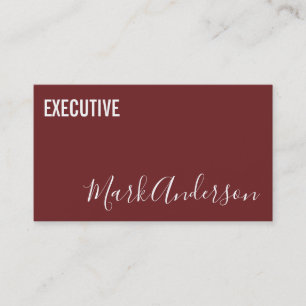Cartão De Visita Série da assinatura do executivo