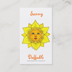 Cartão De Visita Série ensolarada #2 do Daffodil