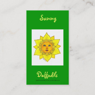 Cartão De Visita Série ensolarada #4 do Daffodil