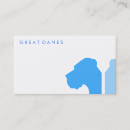 Cartão De Visita Série ID Minimal Great Dane