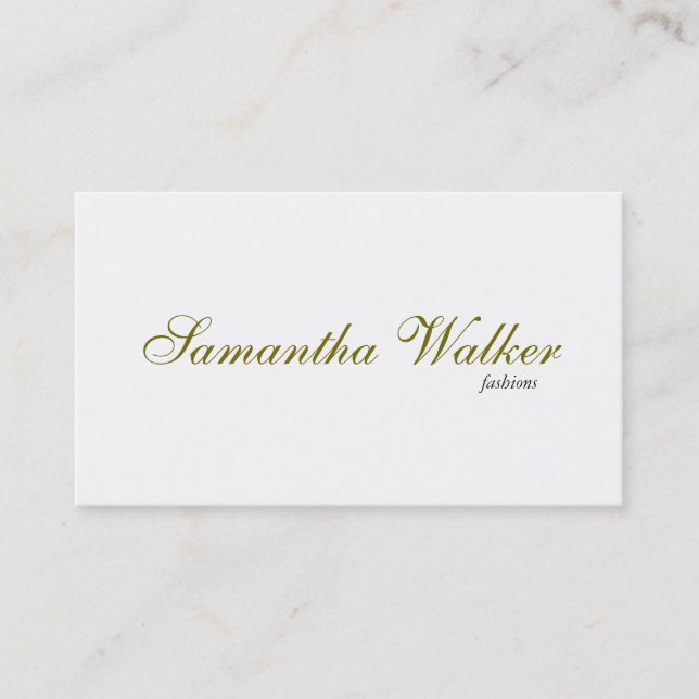 Cartão De Visita Serif Tipo 2 (Frente)