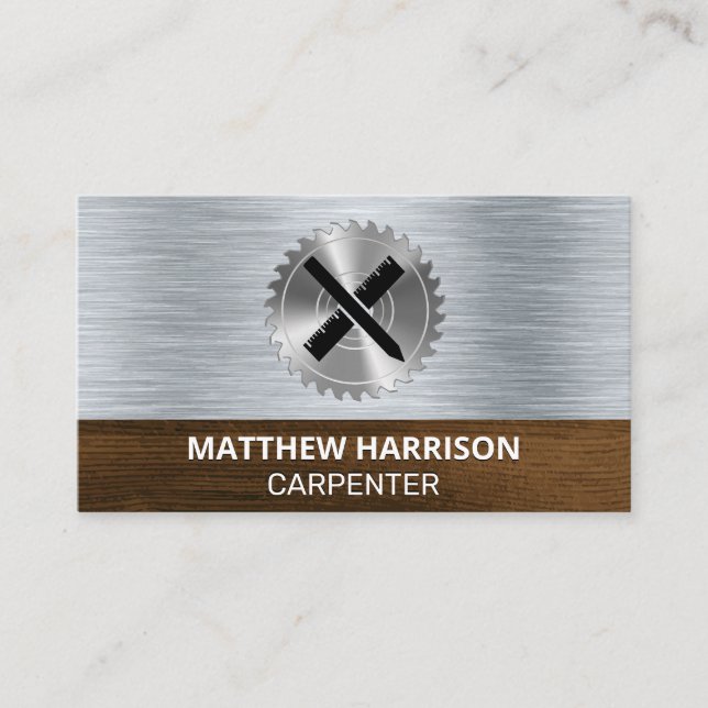 Cartão De Visita Serra Circular | Ferramentas de arquitetura (Frente)