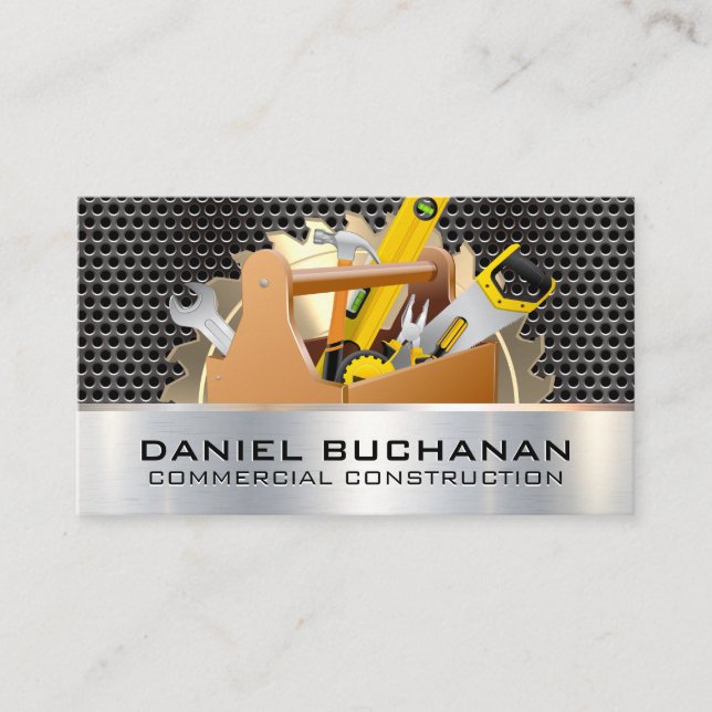 Cartão De Visita Serra | Grill Metálico | Caixa da Ferramenta Carpe (Frente)