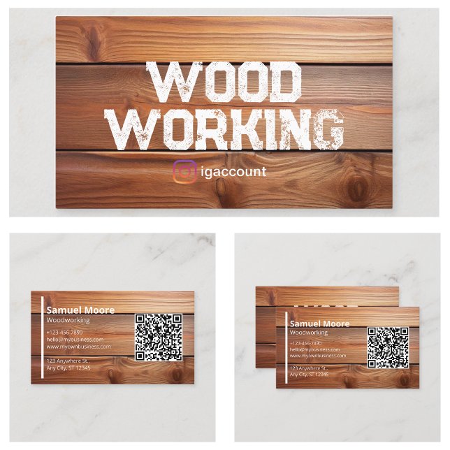 Cartão De Visita Serração de madeira profissional (Woodworking Professional Sawmill Business Card
)