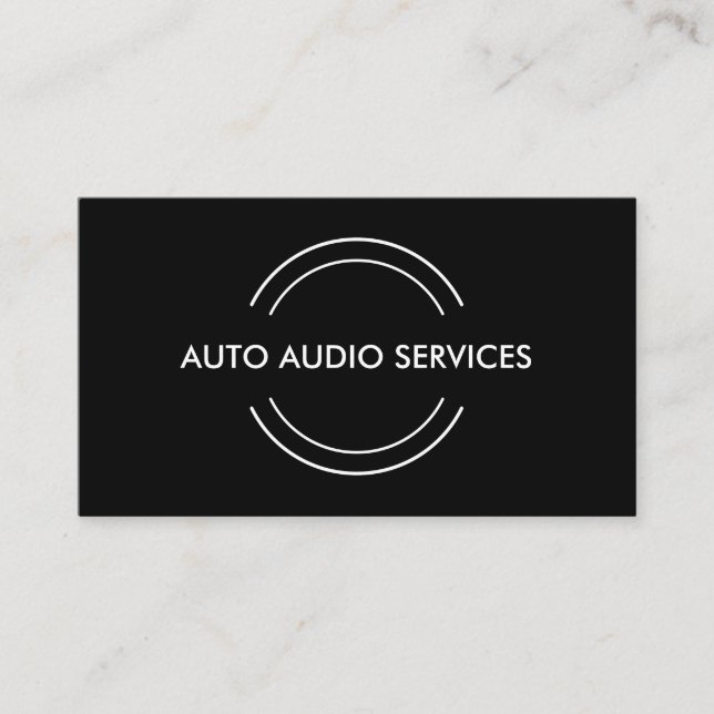 Cartão De Visita Serviço audio automotriz (Frente)