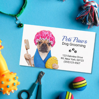Cartão De Visita Serviço de Agrupamento de Cachorros Pet