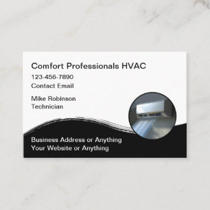 Cartão De Visita Serviço de Ar Condicionado HVAC