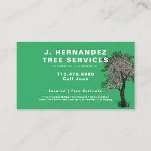 Cartão De Visita Serviço de Árvore