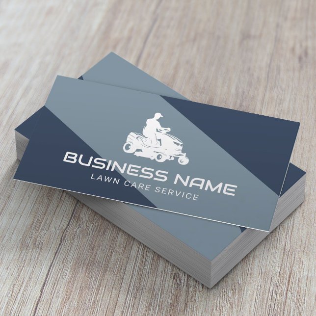 Cartão De Visita Serviço de assistência e paisagismo, Cavando Azul (Criador carregado)