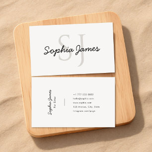 Cartão De Visita Serviço de Babá de Animais de Estimação com Letra