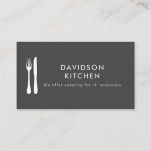 Cartão De Visita Serviço de Catering