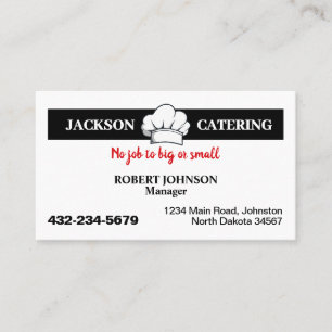 Cartão De Visita Serviço de Catering Profissional