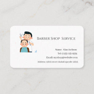 Cartão De Visita Serviço de Compro Barber
