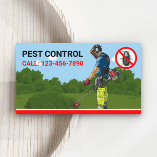 Cartão De Visita Serviço de Controle de Pest Profissional de Exter