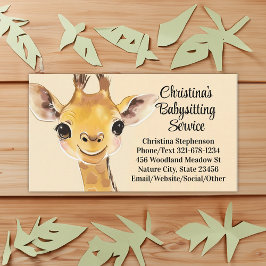 Cartão De Visita Serviço de Cuidados à Infância de Babysitter, Gira