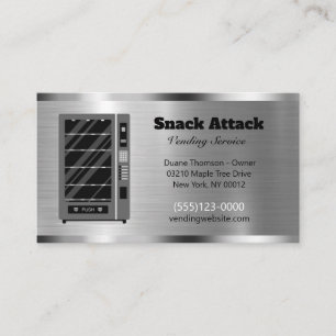 Cartão De Visita Serviço de entrega do fornecedor do snack-Comida