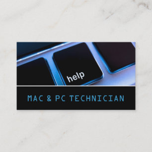 Cartão De Visita Serviço de Laptop do Técnico de Reparo de Comput