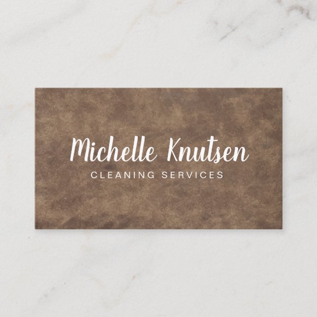 Cartão De Visita Serviço de Limpeza de Casa Profissional (Frente)
