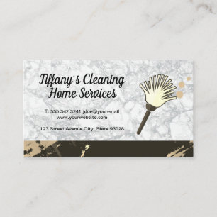 Cartão De Visita Serviço de Limpeza Maid Duster