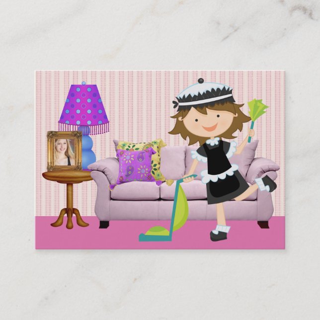 Cartão De Visita Serviço de limpeza - SRF (Frente)