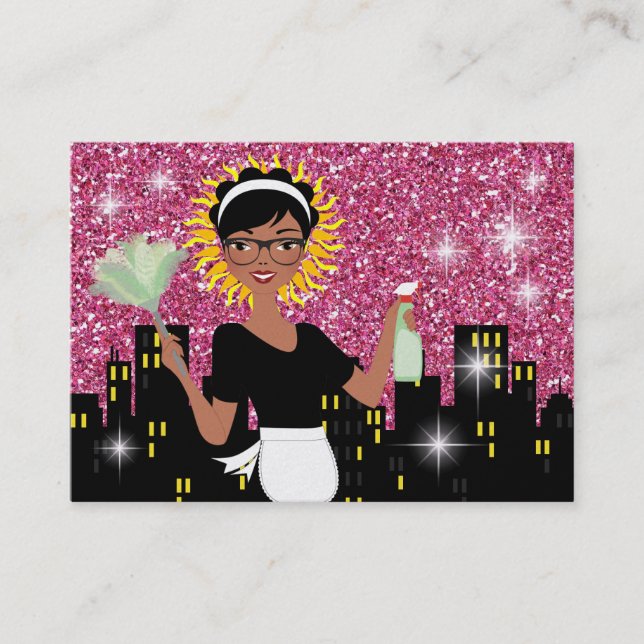 Cartão De Visita Serviço de limpeza - SRF (Frente)